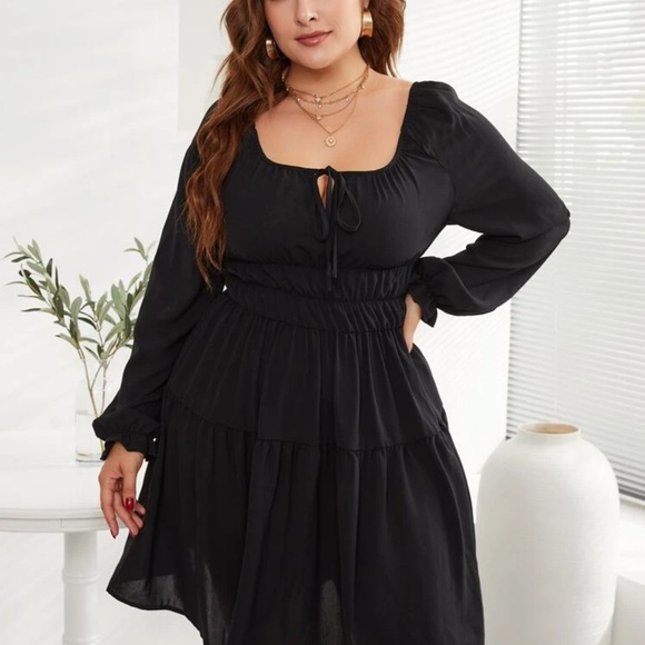 SHEIN Size 2XL (16) Black Dress - Picture 4 of 6